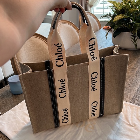 AUTHENTIC NWT CHLOE LARGE WOODY BAG - Picture 5 of 16